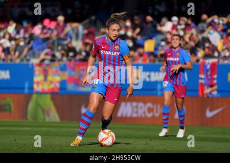 Barcellona, Spagna. 4 dicembre 2021. 4 dicembre 2021; Estadi Johan Cruyff Stadium, Barcellona, Spagna: Primera Division Womens football, FC Barcelona Versus Atletico Bilbao: Alexia Putellas Credit: Action Plus Sports Images/Alamy Live News Foto Stock