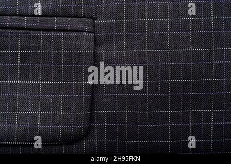 Tasca in tuta controllata. Parte, elemento di abbigliamento maschile Foto Stock