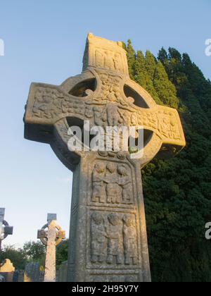 Muiredach's High Cross a Monasterboice, nella contea di Louth, Irlanda Foto Stock