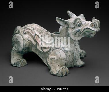 Bestia alata (Tomba Figure), dinastia Han occidentale (206 a.C.-9 d.C.). Foto Stock