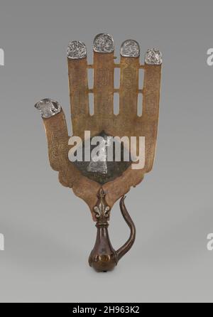 Khamsa Standard, dinastia Qajar (1789-1925), all'inizio del 19° secolo. Foto Stock