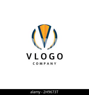 Corporate Crown elegante Luxury semplice logo design Illustrazione Vettoriale