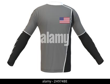 Maglia sportiva della bandiera nazionale degli Stati Uniti d'America Illustrazione Vettoriale