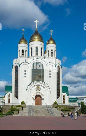 Kaliningrad, Cattedrale ortodossa di Cristo Salvatore, regione di Kaliningrad Foto Stock