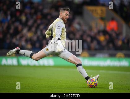 Wolverhampton, Regno Unito. 4 dicembre 2021. Il portiere Jose SA di Wolves durante la partita della Premier League tra Wolverhampton Wanderers e Liverpool a Molineux, Wolverhampton, Inghilterra, il 4 dicembre 2021. Foto di Andy Rowland. Credit: Prime Media Images/Alamy Live News Foto Stock