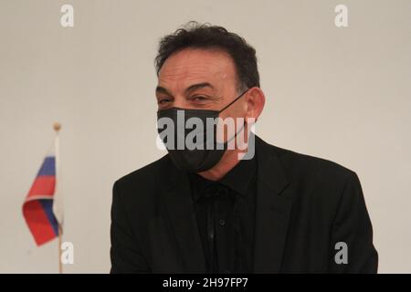 Casoria, Italia. 03 dicembre 2021. CAM-ON Award assegnato al cantante Nino D'Angelo dal CAM MUSEUM di Casoria.in foto Antonio Manfredi (Photo by Salvatore Esposito/Pacific Press) Credit: Pacific Press Media Production Corp./Alamy Live News Foto Stock