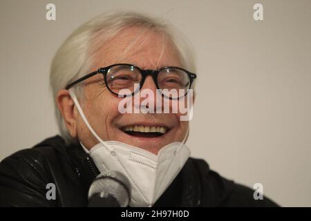 Casoria, Napoli, Italia. 3 dicembre 2021. CAM-ON Award assegnato al cantante Nino D'Angelo dal CAM MUSEUM di Casoria.in foto Nino D'Angelo, cantante (Credit Image: © Salvatore Esposito/Pacific Press via ZUMA Press Wire) Foto Stock