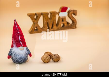 Divertente carta di Natale con spazio per il vostro proprio messaggio per la stagione di Natale per progettare voi stessi Foto Stock