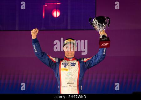 Viscaal Bent (nld), Trident, Dallara F2, ritratto durante il 7° round del Campionato FIA di Formula 2 2021 dal 3 al 5 dicembre 2021 sul circuito di Jeddah Corniche, a Jeddah, Arabia Saudita - Foto Sebastiaan Rozendaal / Agenzia fotografica olandese / DPPI Foto Stock