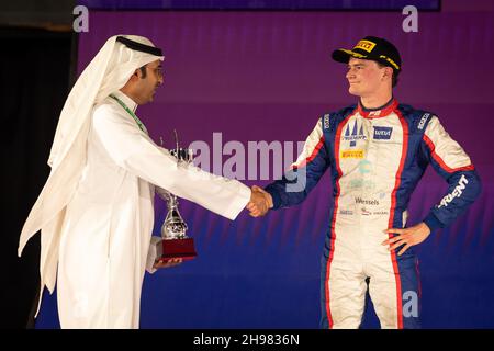 Viscaal Bent (nld), Trident, Dallara F2, ritratto durante il 7° round del Campionato FIA di Formula 2 2021 dal 3 al 5 dicembre 2021 sul circuito di Jeddah Corniche, a Jeddah, Arabia Saudita - Foto: Sebastian Rozendaal/DPPI/LiveMedia Foto Stock