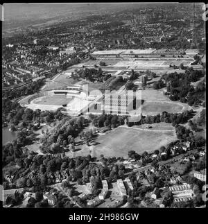 National Sports Centre, Crystal Palace Park e l'ex sito di Crystal Palace, Londra, 1964. Foto Stock