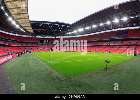 Vista interna del Wembley Stadium di Londra, Regno Unito il 12/5/2021. (Foto di Conor Molloy/News Images/Sipa USA) Foto Stock