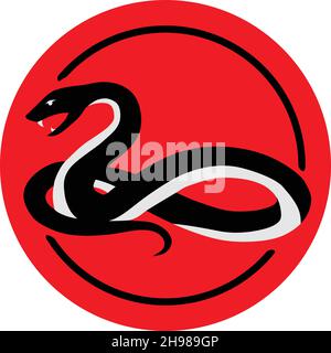 Serpente cinese Zodiac Shio Vector Illustrazione Vettoriale