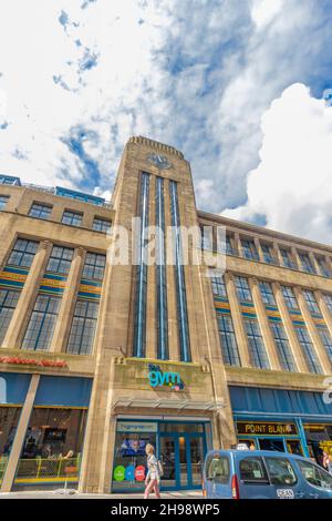 Ex edificio art deco cooperativo a Newgate st Newcastle upon Tyne UK, ora un hotel Premier Inn Foto Stock