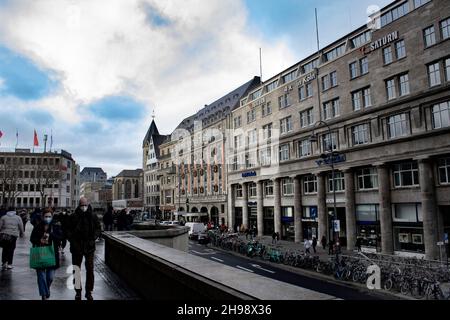 Questa foto è stata scattata in Germania, in particolare Kolner Dom a Koln. Foto Stock