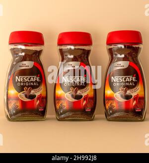 Caffè Nescafe originale per bere in qualsiasi momento Foto Stock