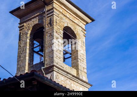 Roncola San Bernardo, Bergamo, Lombardia, Italia: Chiesa di San Defendente Foto Stock