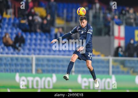 Genova, Italia. 05 dicembre 2021. ALEX FERRARI (Sampdoria) durante UC Sampdoria vs SS Lazio, Serie di calcio italiana A partita a Genova, Italia, Dicembre 05 2021 credito: Agenzia indipendente Foto/Alamy Live News Foto Stock