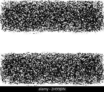 Simbolo uguale composto da particelle isolate su sfondo bianco. Illustrazione vettoriale Illustrazione Vettoriale