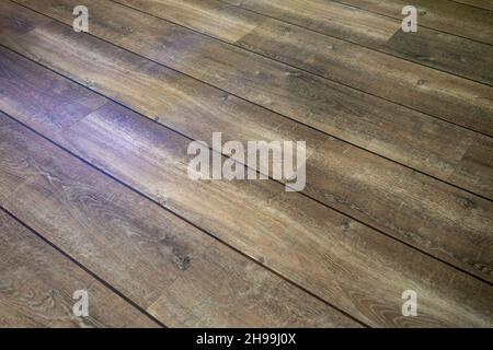 Pavimenti in legno di frassino, pavimenti in legno Foto Stock