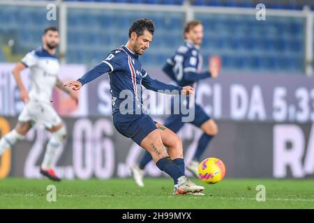 Genova, Italia. 05 dicembre 2021. ANTONIO CANDREVA (Sampdoria) durante UC Sampdoria vs SS Lazio, Campionato italiano di calcio A partita a Genova, Italia, Dicembre 05 2021 credito: Agenzia indipendente Foto/Alamy Live News Foto Stock