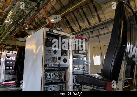 Stazioni di prova in volo su Boeing 747, Museum of Flight, Seattle, Washington state, USA Foto Stock