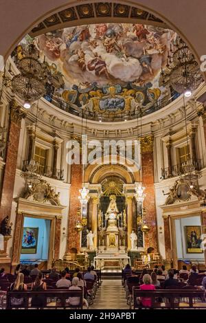 Interno della Cattedrale di Valencia, Valencia, Spagna Foto Stock