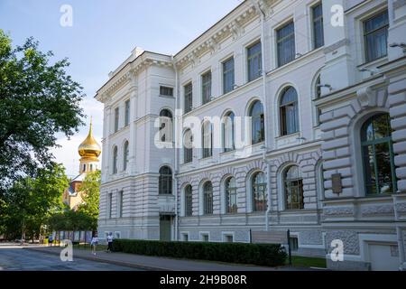 San Pietroburgo, Russia - 13 luglio 2021: Vista dell'edificio educativo della Grande Università Politecnica di San Pietroburgo Foto Stock