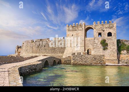 Fortezza veneziana di Methoni, Peloponneso, Messenia, Grecia Foto Stock