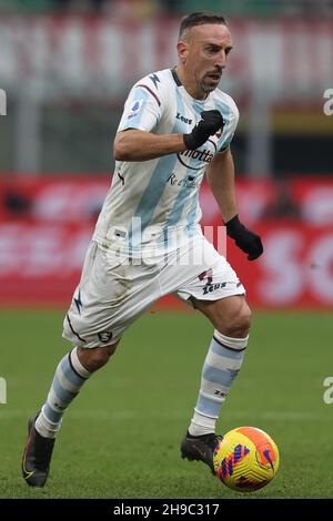 Stadio San Siro, Milano, 04 dicembre 2021, Franck Ribery (US Salernitana 1919) in azione durante AC Milan vs US Salernitana - calcio italiano Foto Stock