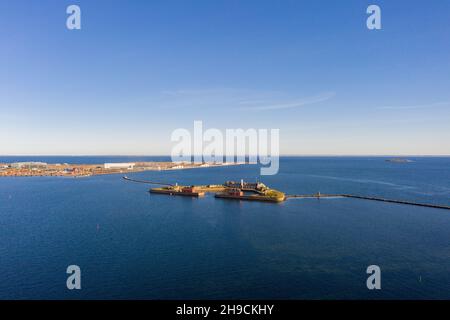 Veduta aerea del Forte Trekroner a Copenhagen Foto Stock