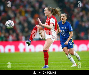 LONDRA, Inghilterra - DICEMBRE 05: Frida Maanum d'Arsenal durante la finale 2021 della Coppa delle Donne di Vitality tra Arsenal e Chelsea allo stadio di Wembley, Lond Foto Stock