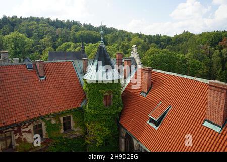 Castello di Hruba Skala in Czechia Foto Stock