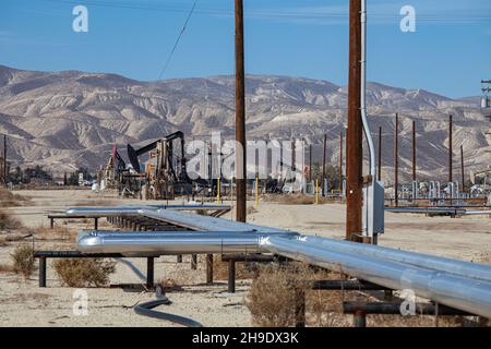 Oil Field, Maricopa, Kern County, California, USA Foto Stock