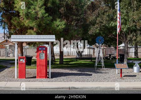 Maricopa Memorial Park Museum, Maricopa, Kern County, California, USA Foto Stock