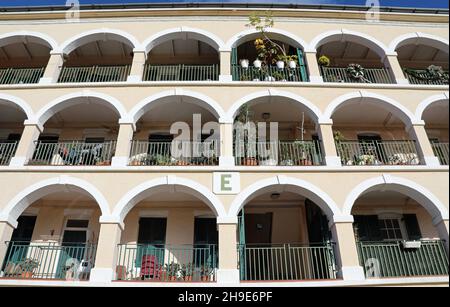 Carter House appartamenti sulla Naval Hospital Road a Gibilterra Foto Stock