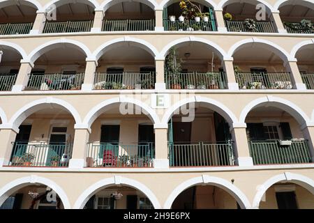 Carter House appartamenti sulla Naval Hospital Road a Gibilterra Foto Stock