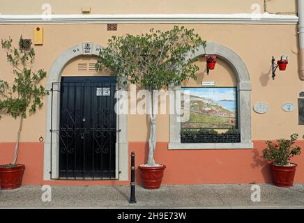 Proprietà del patrimonio presso Naval Hospital Road a Gibilterra Foto Stock