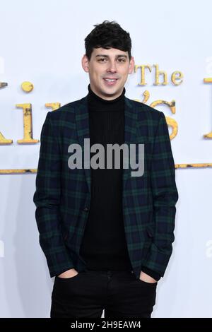 6 dicembre 2021. Londra, Regno Unito. Matt Richardson frequenta la King's Man World Premiere, Cineworld Leicester Square, Londra. Credit: Doug Peters/EMPICS/Alamy Live News Foto Stock