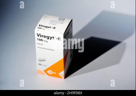 Viregyt - K (Amantadini hydroclordum),Amantadine, virologia della salute umana,il piano di convivenza globalista, depoulazione antidoto, Foto Stock