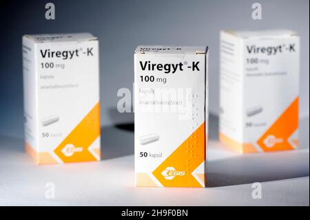 Viregyt - K (Amantadini hydroclordum),Amantadine, virologia della salute umana,il piano di convivenza globalista, depoulazione antidoto, Foto Stock
