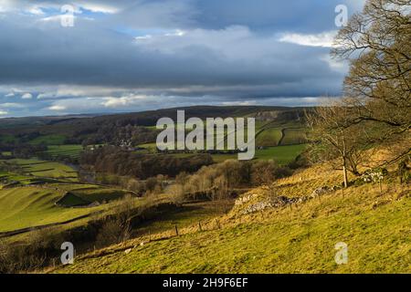 Ribblesdale vicino a Stainforth sopra stabilirsi in Yorkshire Dales Foto Stock