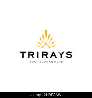 Design minimalista dell'appartamento TRIRAYS Illustrazione Vettoriale