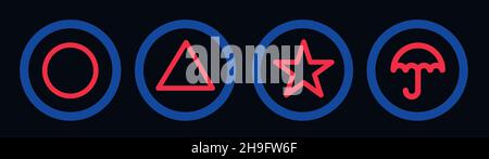 Coreana tv show Squid gioco senza cuciture pattern illustrazione Illustrazione Vettoriale