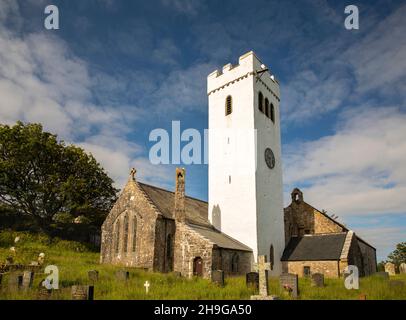 Regno Unito, Galles, Pembrokeshire, Manorbier, St James la Grande Chiesa Foto Stock