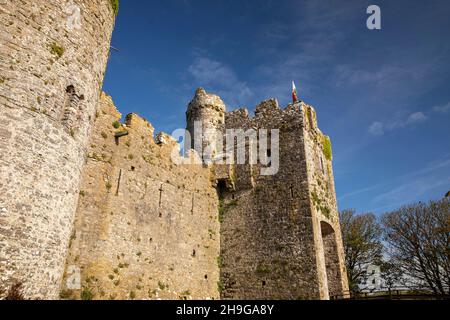 Regno Unito, Galles, Pembrokeshire, Castello di Manorbier, ingresso Foto Stock