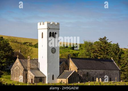 Regno Unito, Galles, Pembrokeshire, Manorbier, St James la Grande Chiesa Foto Stock