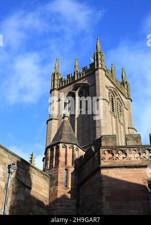 St. Laurence's Church, Ludlow, Shropshire, Inghilterra, Regno Unito. Foto Stock