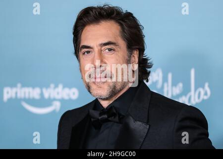 LOS ANGELES, CALIFORNIA, USA - 06 DICEMBRE: L'attore Javier Bardem arriva al Los Angeles Premiere di Amazon Studios 'essere i Ricardos' tenuto presso l'Academy Museum of Motion Pictures il 6 dicembre 2021 a Los Angeles, California, Stati Uniti. (Foto di Xavier Collin/Image Press Agency) Foto Stock