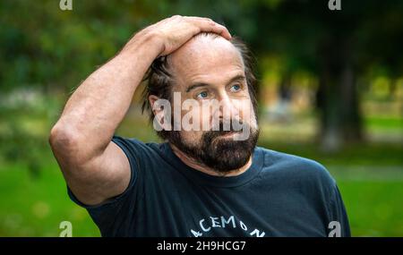 L'attore svedese Peter Stormare ha fotografato a Stoccolma, Svezia, il 06 ottobre 2021. Foto: Claudio Bresciani / TT / code 10090 Foto Stock